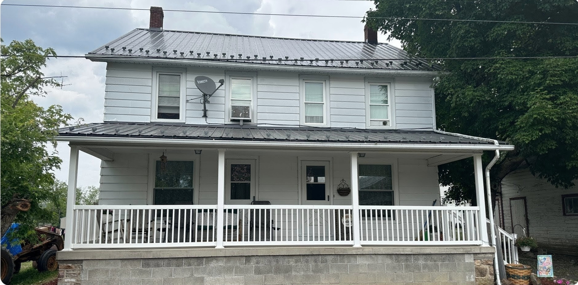 Old faded vinyl siding